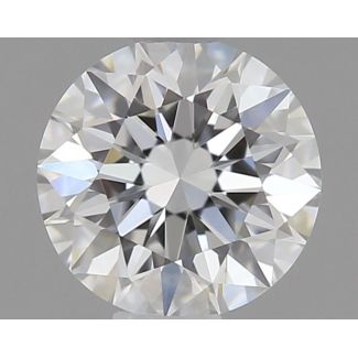 0.33 Carat Round F IF EX GIA Natural Diamond