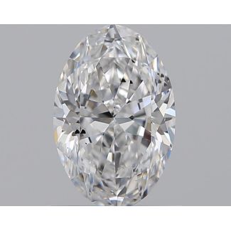 0.7 Carat Oval D SI2 - EX VG GIA Natural Diamond