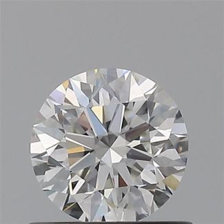 0.55 Carat Round F SI1 EX GIA Natural Diamond