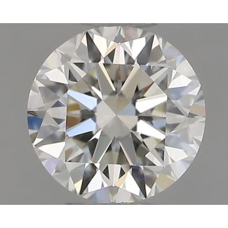 0.51 Carat Round H VVS1 VG EX IGI Natural Diamond