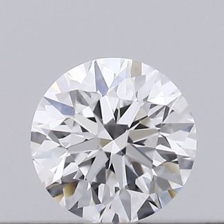 0.16 Carat Round D VVS1 EX GIA Natural Diamond