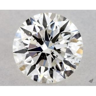 0.51 Carat Round H SI2 EX VG GIA Natural Diamond