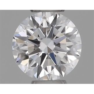 0.22 Carat Round D VVS1 EX GIA Natural Diamond