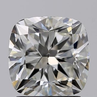 1.57 Carat Cushion Modified H SI1 - EX GIA Natural Diamond