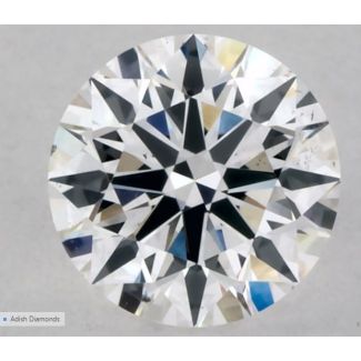 0.4 Carat Round D SI1 EX GIA Natural Diamond