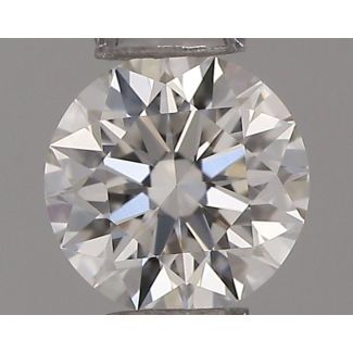 0.22 Carat Round H VVS1 EX VG GIA Natural Diamond