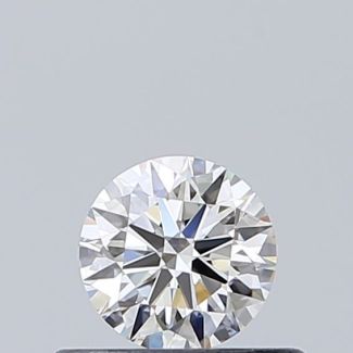 0.35 Carat Round H VVS2 EX VG GIA Natural Diamond