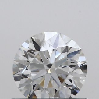 0.5 Carat Round F VVS1 EX GIA Natural Diamond