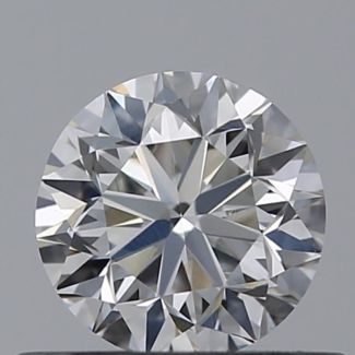 0.45 Carat Round H VVS2 VG EX GIA Natural Diamond