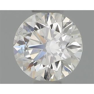 0.30 Carat Round H SI1 EX GIA Natural Diamond