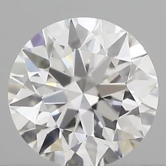 0.50 Carat Round D VVS2 EX VG GIA Natural Diamond