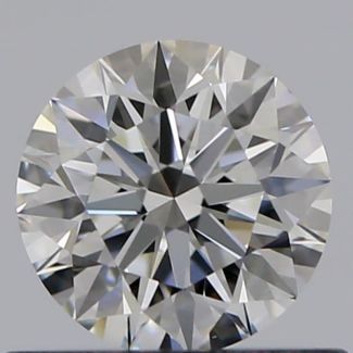 0.50 Carat Round H VS1 EX GIA Natural Diamond