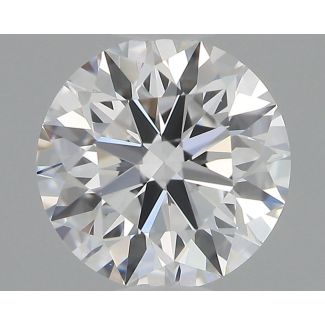 0.57 Carat Round D VVS1 EX GIA Natural Diamond