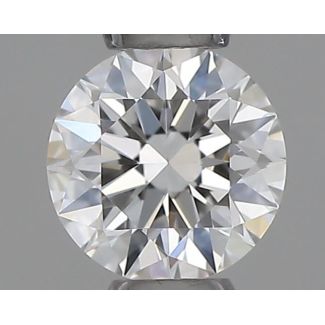 0.22 Carat Round F VVS1 EX GIA Natural Diamond