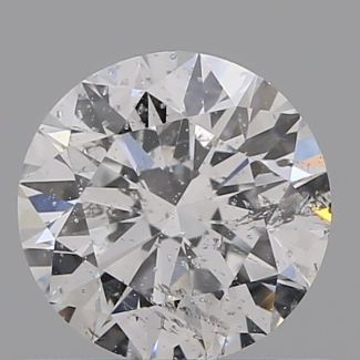 0.59 Carat Round E I1 EX GIA Natural Diamond