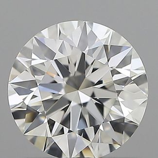 0.61 Carat Round F VVS2 EX GIA Natural Diamond