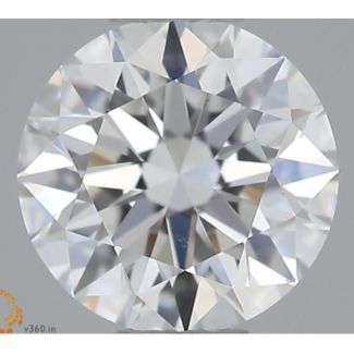 0.5 Carat Round F VS2 EX GIA Natural Diamond