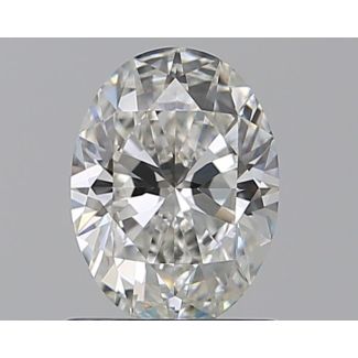 0.81 Carat Oval H VVS2 - VG EX GIA Natural Diamond