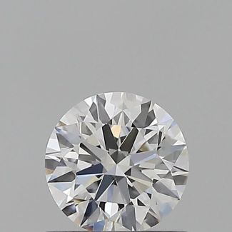 0.58 Carat Round E IF EX GIA Natural Diamond