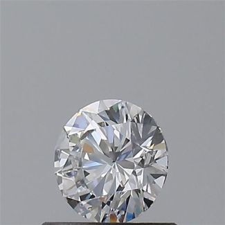 0.5 Carat Round D VVS2 EX GIA Natural Diamond