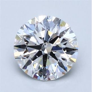 2.01 Carat Round E SI1 EX VG GIA Natural Diamond