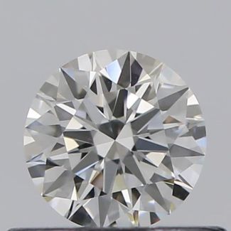 0.35 Carat Round F VVS1 EX GIA Natural Diamond