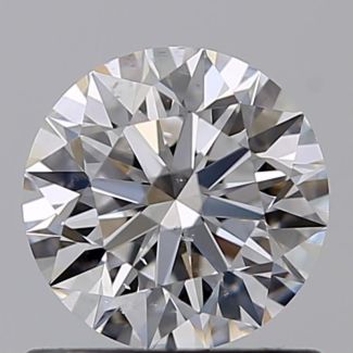 0.71 Carat Round D SI1 EX GIA Natural Diamond