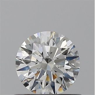 0.50 Carat Round G SI1 EX GIA Natural Diamond