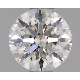 0.55 Carat Round I VS2 EX GIA Natural Diamond