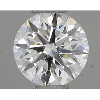 0.34 Carat Round F VS1 EX IGI Natural Diamond