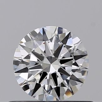 0.42 Carat Round E VVS2 EX GIA Natural Diamond