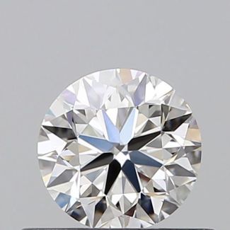 0.5 Carat Round F VVS2 VG EX GIA Natural Diamond