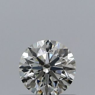 0.50 Carat Round K SI1 EX GIA Natural Diamond