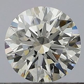 0.31 Carat Round H VVS2 EX GIA Natural Diamond