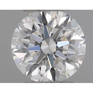 0.21 Carat Round E VVS1 EX GIA Natural Diamond