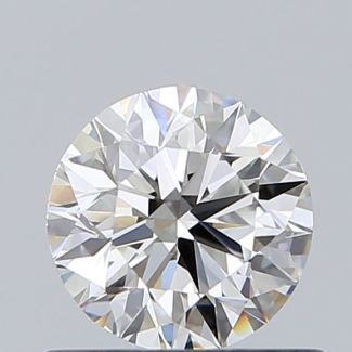 0.59 Carat Round G VVS1 EX GIA Natural Diamond