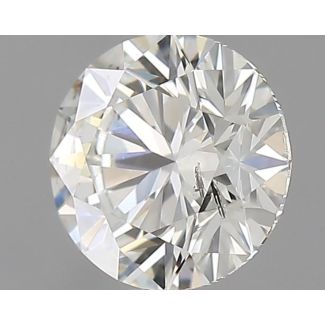 0.56 Carat Round I SI2 EX GIA Natural Diamond