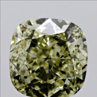 1.0 Carat Cushion Modified Fancy Yellow SI2 - EX VG GIA Natural Diamond