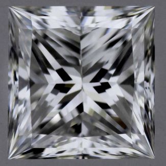 0.44 Carat Princess D VS1 - EX G GIA Natural Diamond