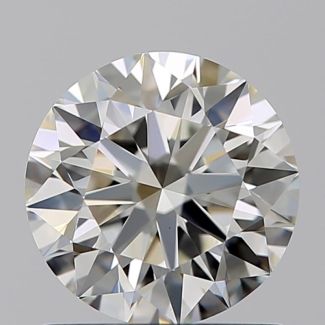 0.95 Carat Round J VVS2 EX GIA Natural Diamond