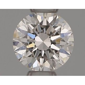 0.30 Carat Round H SI1 EX GIA Natural Diamond