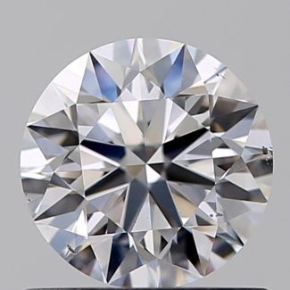 0.70 Carat Round D SI1 EX GIA Natural Diamond