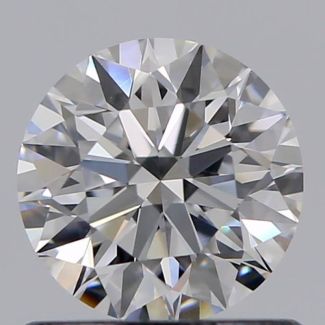 0.72 Carat Round D VVS2 EX GIA Natural Diamond