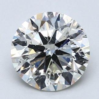 3.01 Carat Round I SI2 VG EX GIA Natural Diamond