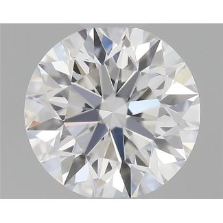 0.43 Carat Round F VVS1 EX GIA Natural Diamond