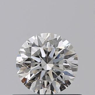 0.45 Carat Round H VS2 VG EX GIA Natural Diamond