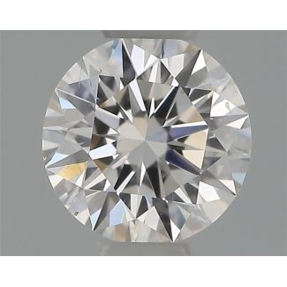 0.30 Carat Round H VS2 EX VG GIA Natural Diamond