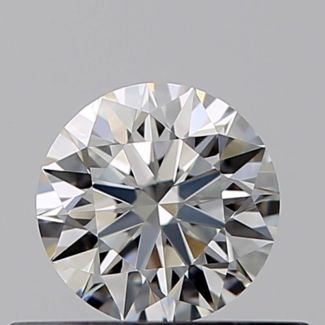 0.34 Carat Round F VS1 EX GIA Natural Diamond