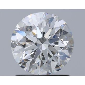 1.3 Carat Round H VVS2 EX GIA Natural Diamond