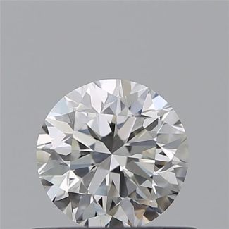 0.5 Carat Round G VVS2 VG EX GIA Natural Diamond